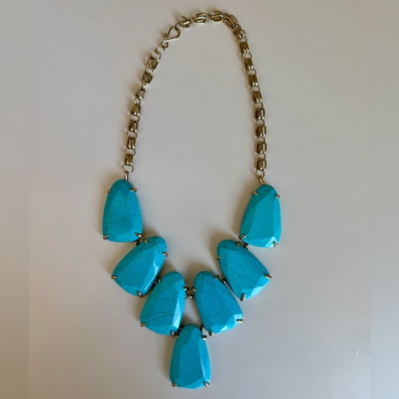 Kendra Scott Turquoise Harlow Statement Necklace - Picture 1 of 3